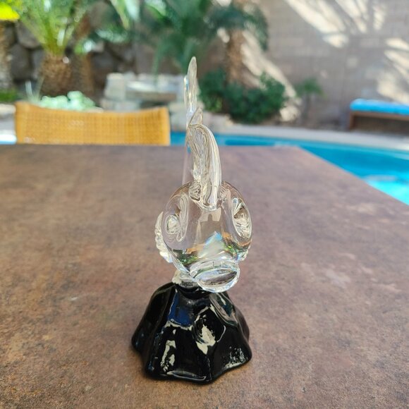 Icet Arte Murano Glass Fish Sculpture / Figurine on Black Base - See Description - Picture 7 of 13